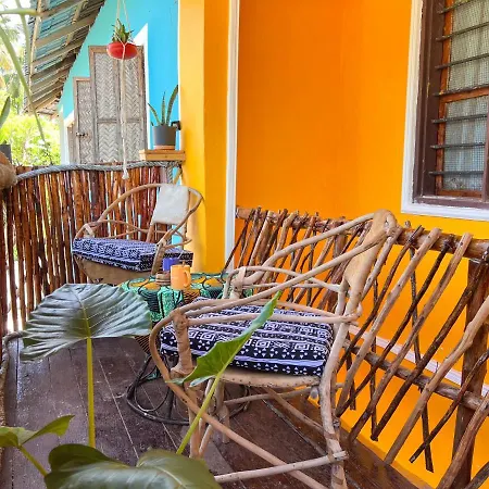 Tropical Yellow Beach Nest Bed & Breakfast
